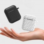 Wholesale Net Mesh Design Hybrid Protective Case Cover for Apple Airpods 2 / 1 (Black)